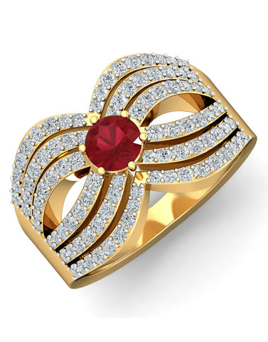 Sparkling chasm passion ring
