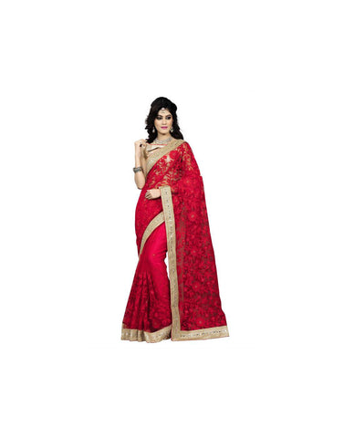 Oomph! Solid Chiffon Sari