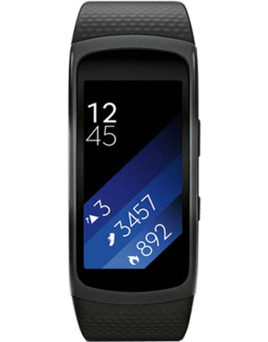 Samsung Gear Fit 2 Black Smartwatch  (Black Strap L)