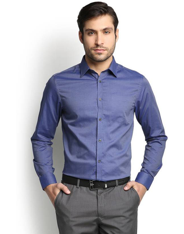 Raymond Men's Formal Blue Shirt
