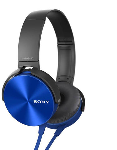 Sony MDR-XB450 Extra Bass Wired Headphones  (Blue, On the Ear)
